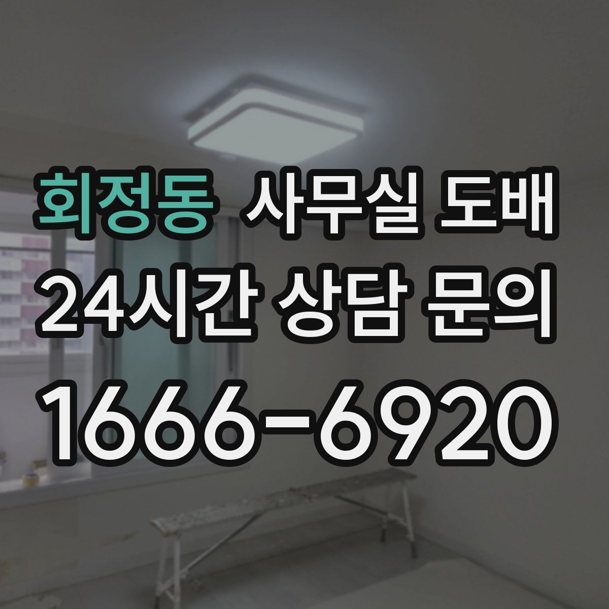 회정동 사무실 도배