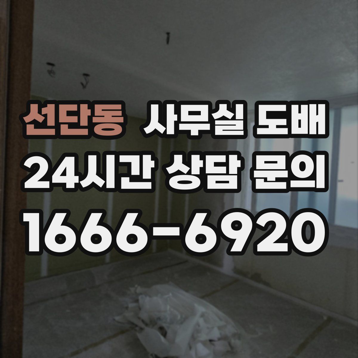 선단동 사무실 도배