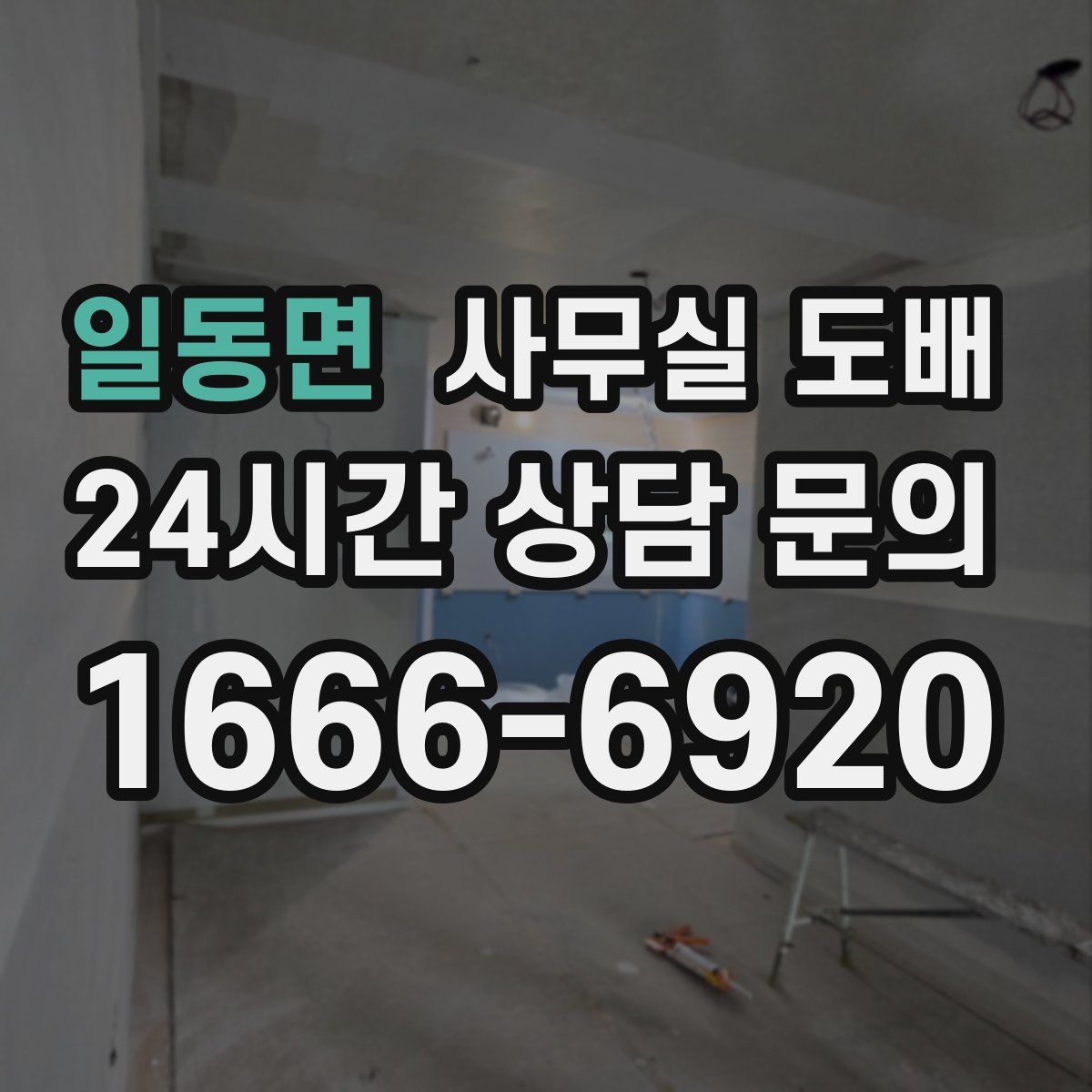일동면 사무실 도배