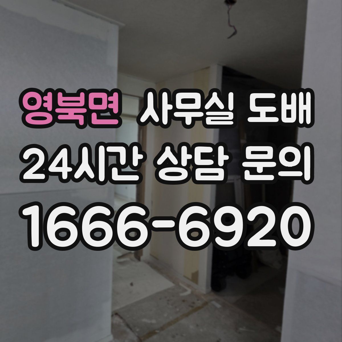 영북면 사무실 도배