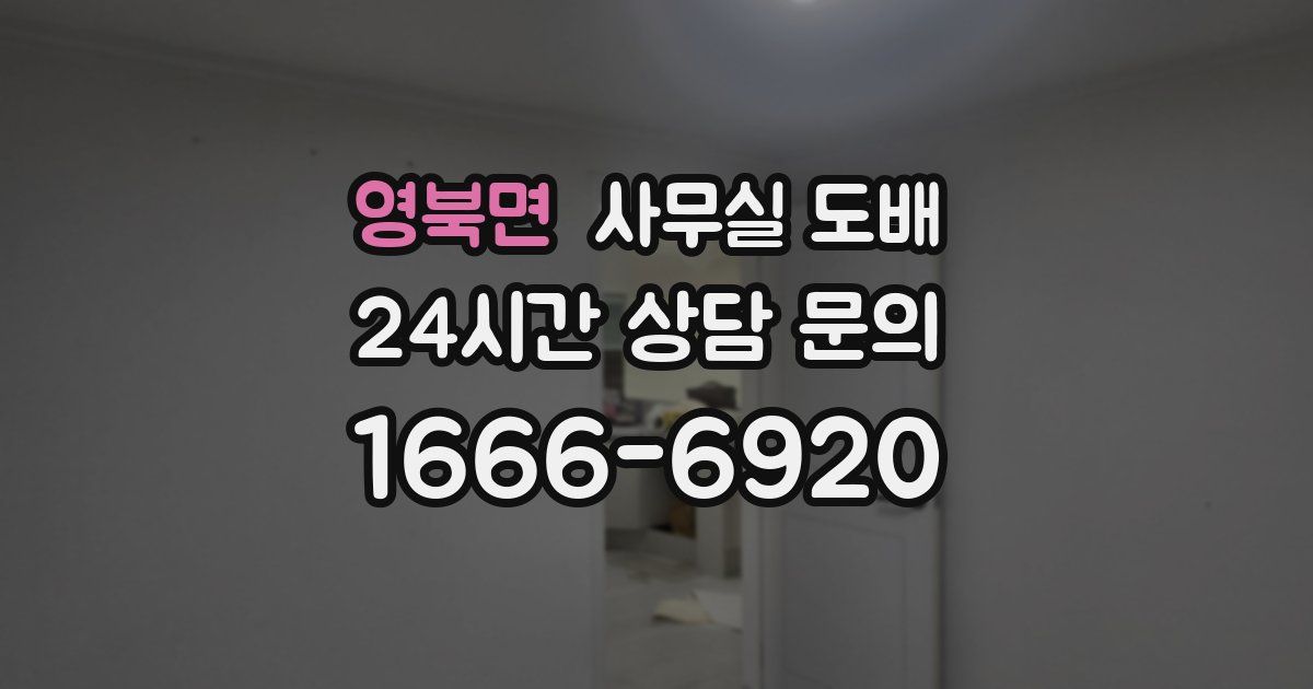 영북면 사무실 도배