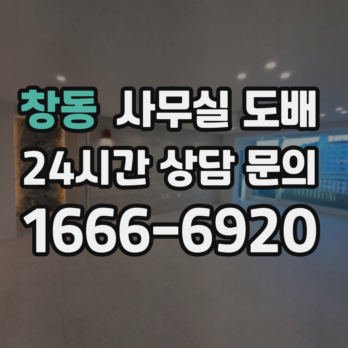 창동 사무실 도배