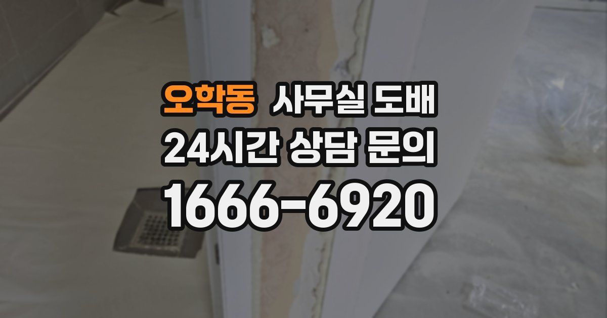오학동 사무실 도배