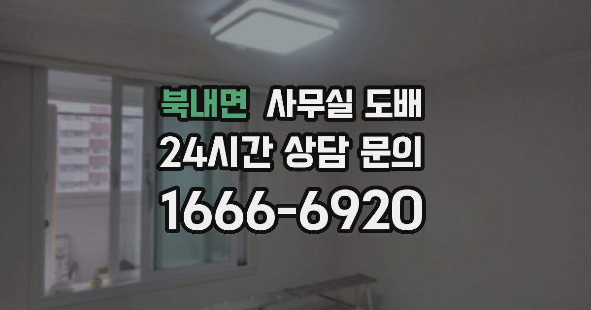 북내면 사무실 도배