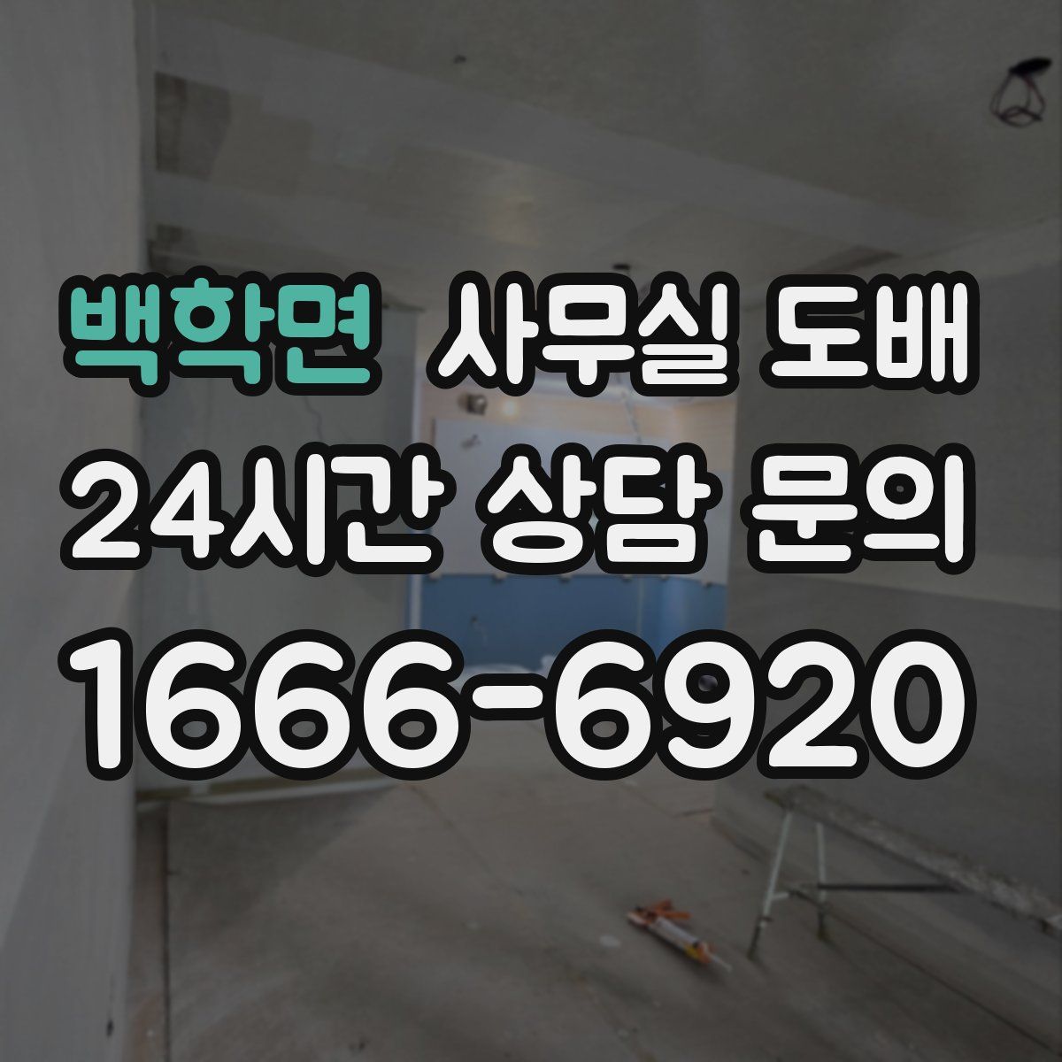 백학면 사무실 도배