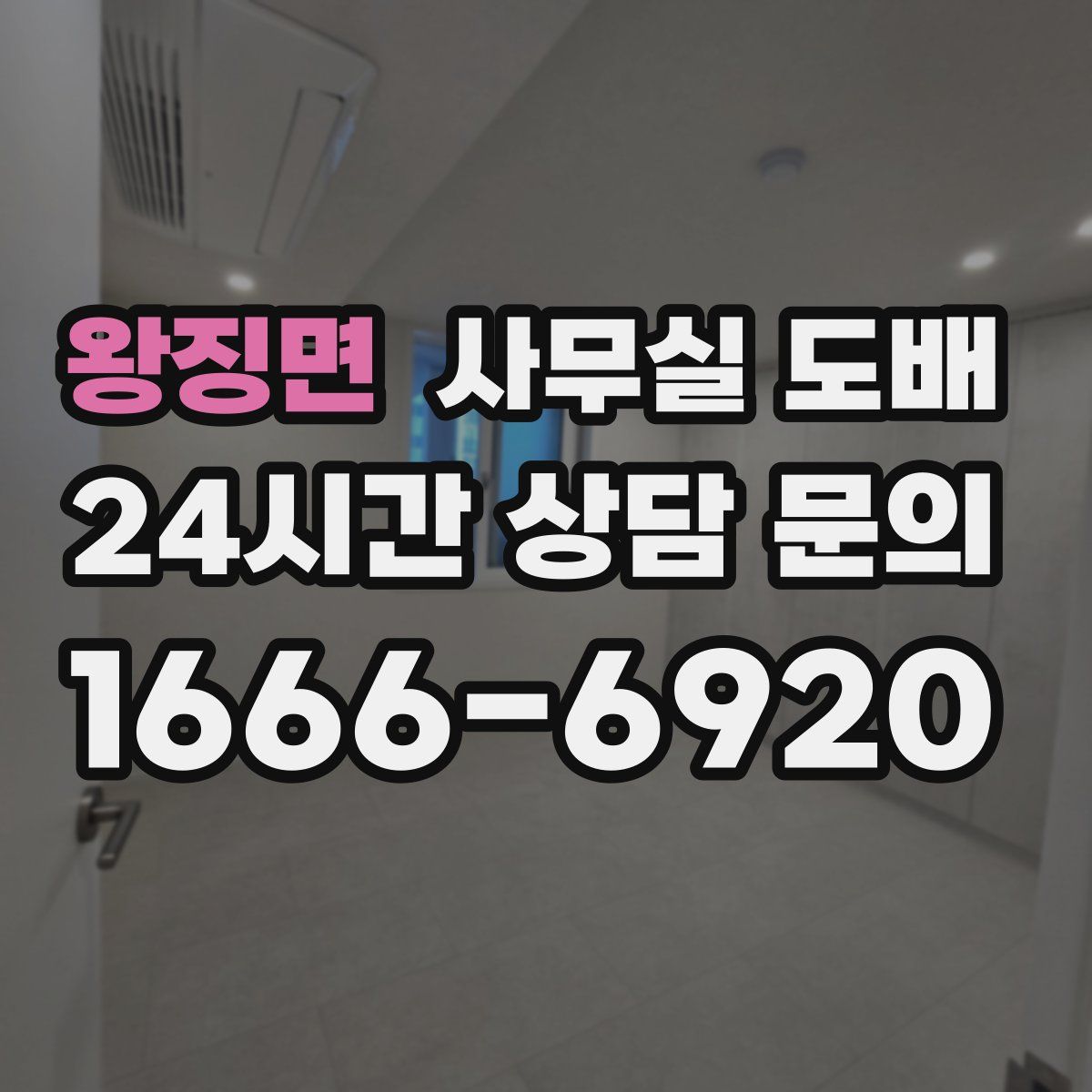 왕징면 사무실 도배
