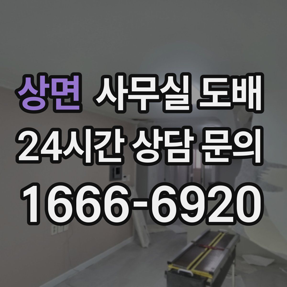 상면 사무실 도배