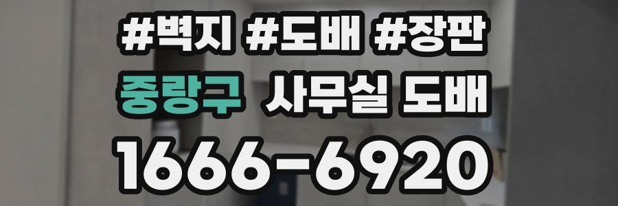 중랑구 사무실 도배