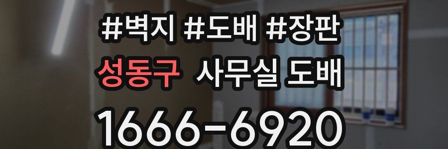 성동구 사무실 도배