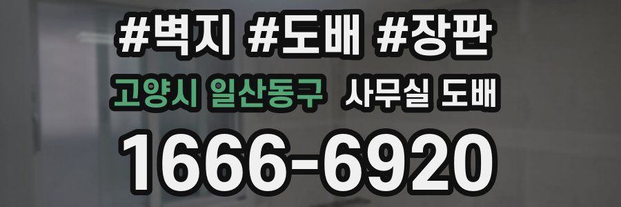 고양시 일산동구 사무실 도배