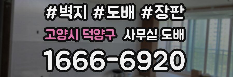 고양시 덕양구 사무실 도배