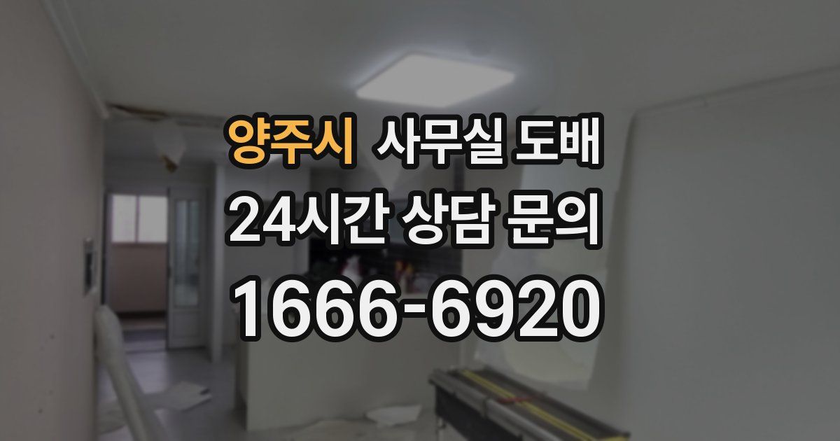 양주시 사무실 도배