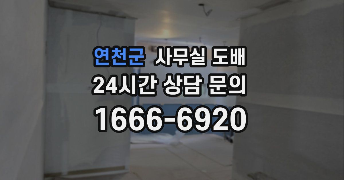 연천군 사무실 도배