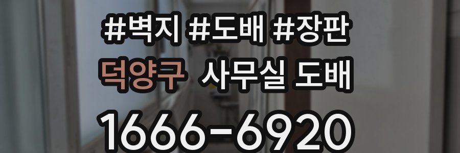 덕양구 사무실 도배