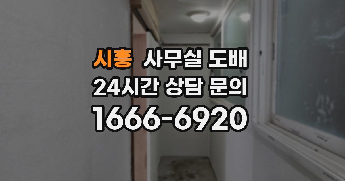 시흥 사무실 도배