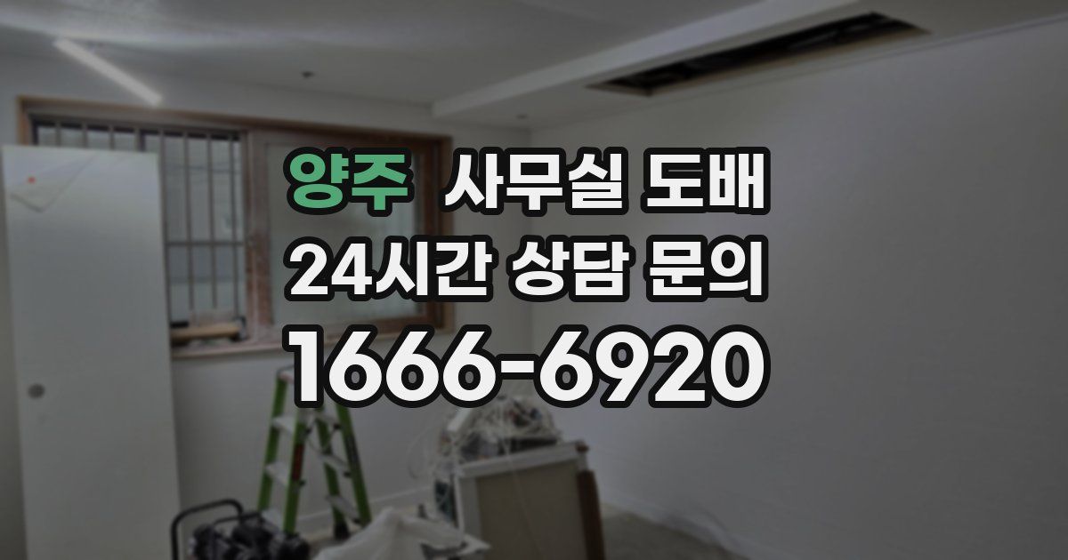 양주 사무실 도배