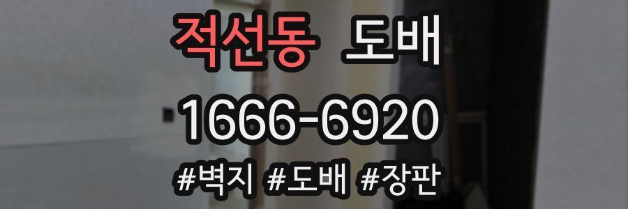 적선동 도배