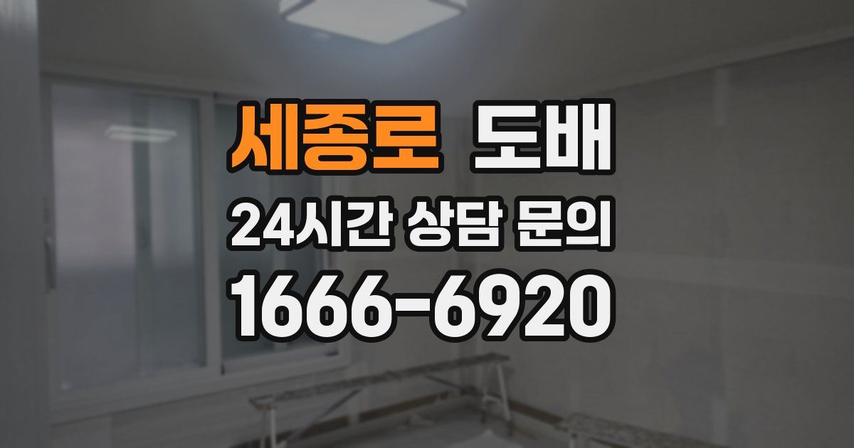 세종로 도배