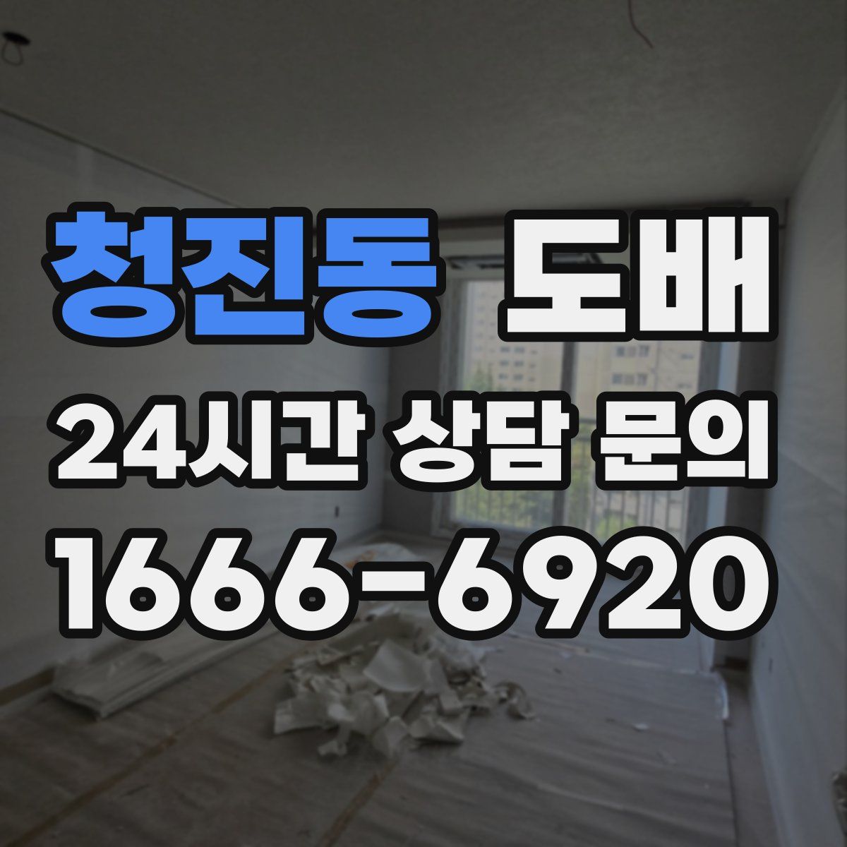 청진동 도배