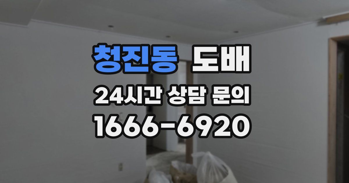 청진동 도배
