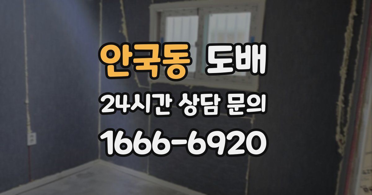 안국동 도배