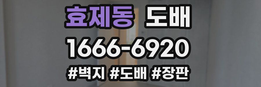 효제동 도배