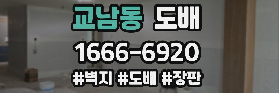 교남동 도배