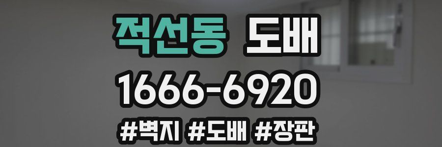 적선동 도배