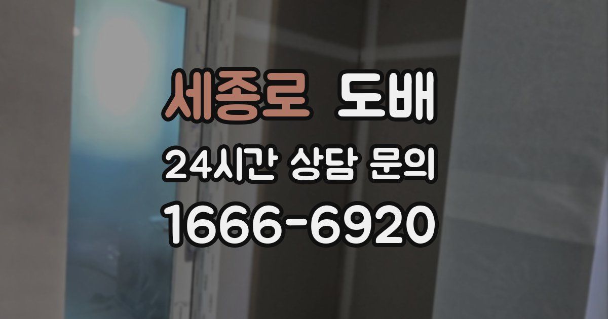세종로 도배