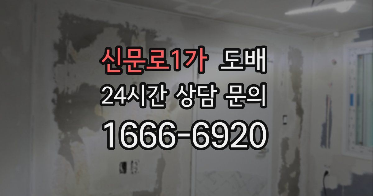 신문로1가 도배