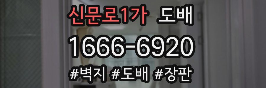 신문로1가 도배