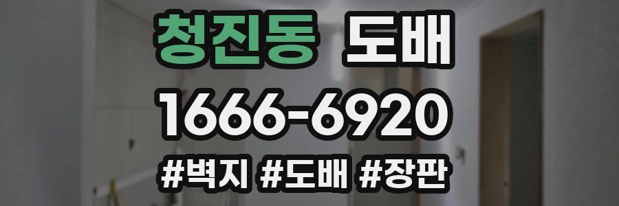 청진동 도배