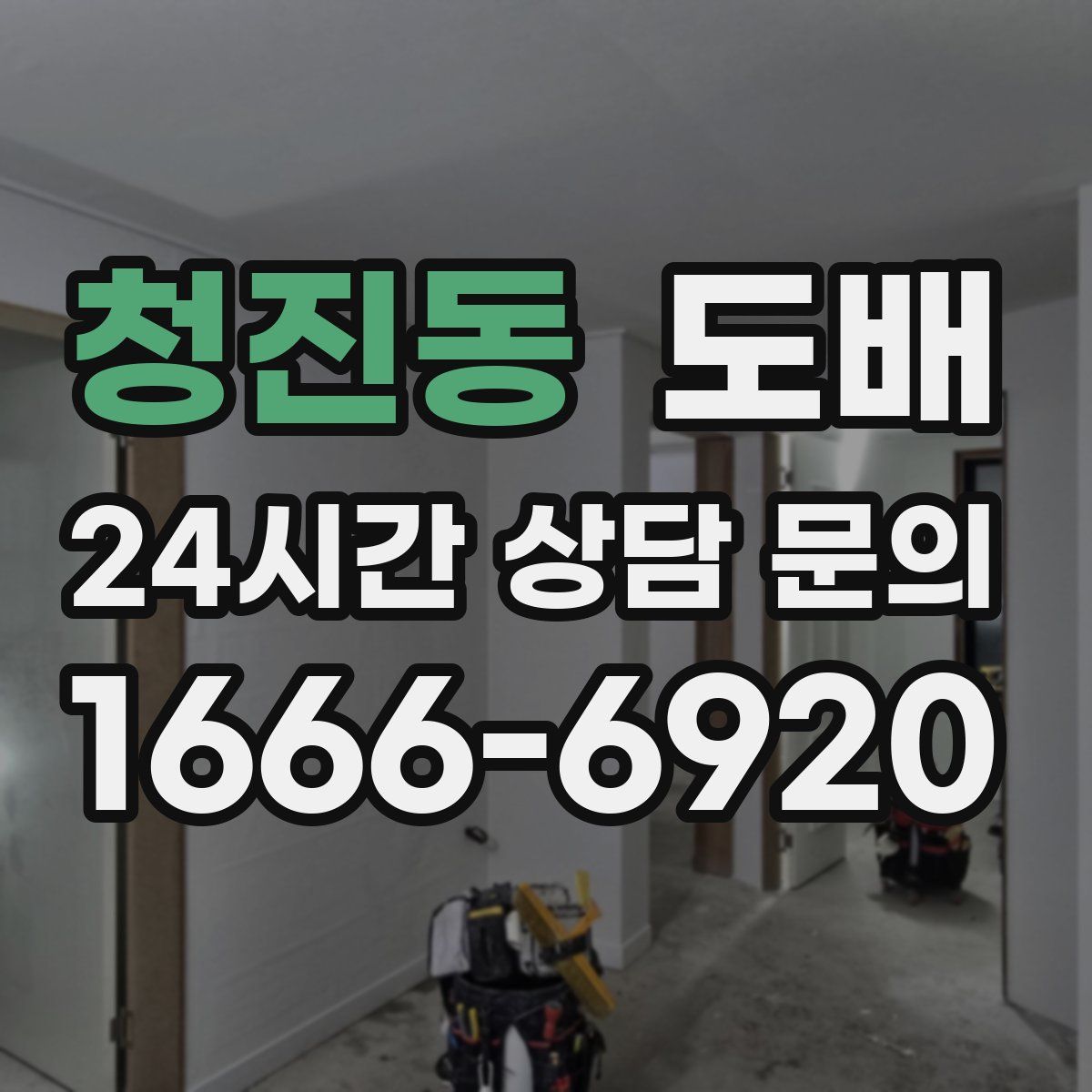 청진동 도배