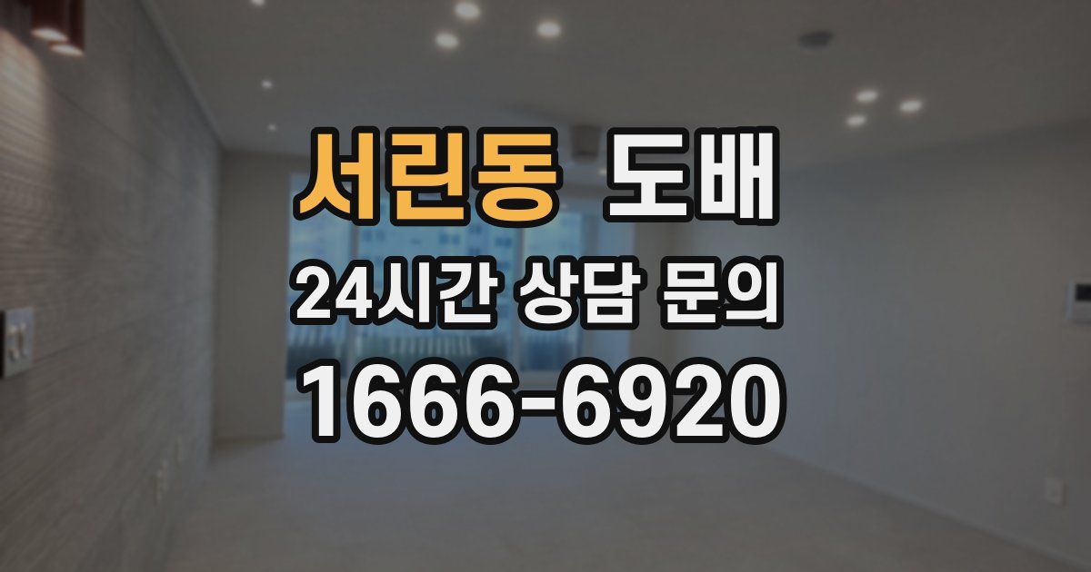 서린동 도배