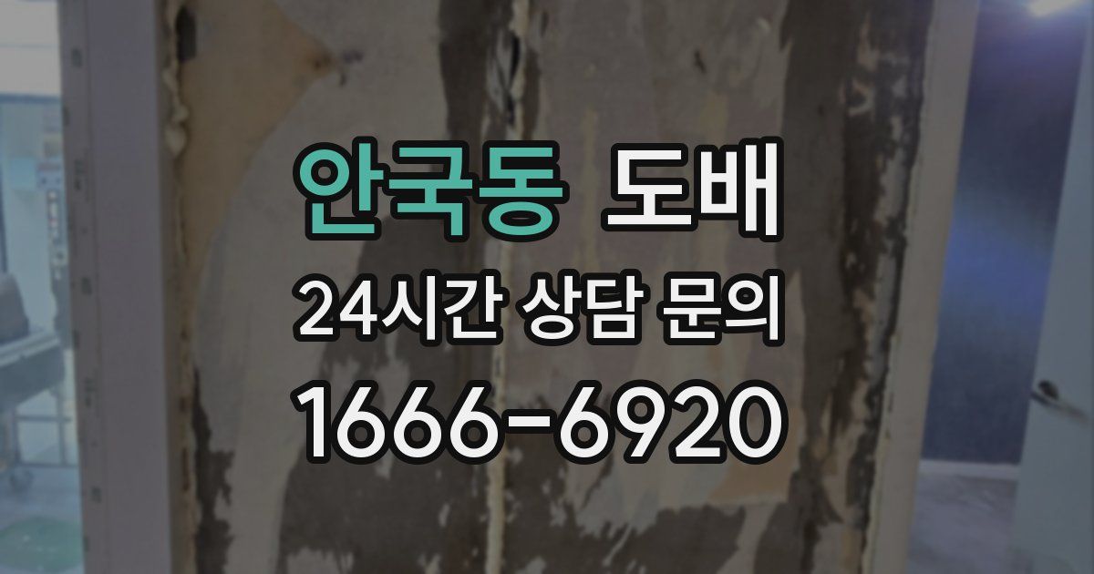 안국동 도배