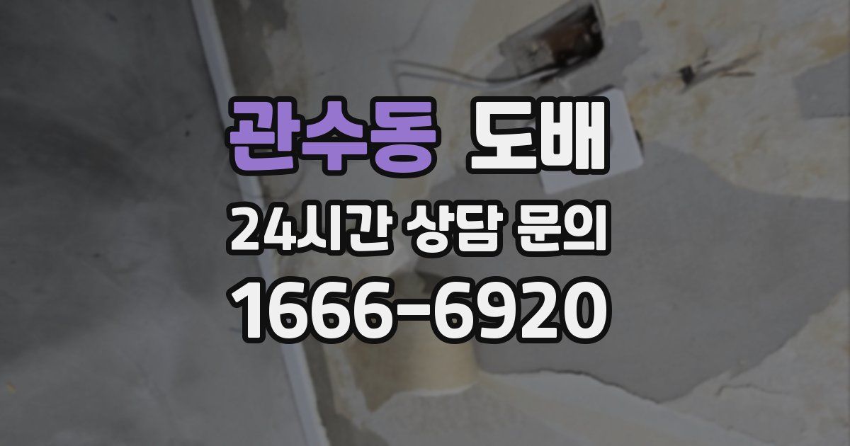 관수동 도배