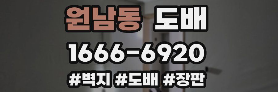 원남동 도배