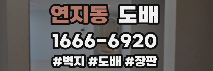 연지동 도배