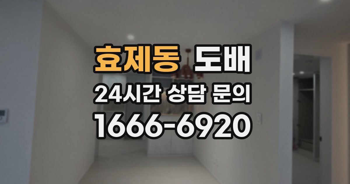 효제동 도배