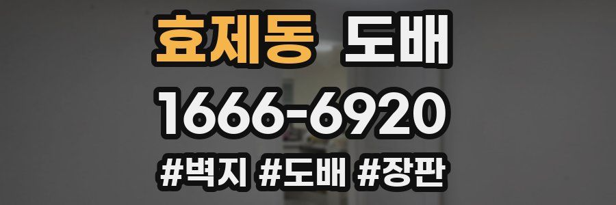 효제동 도배