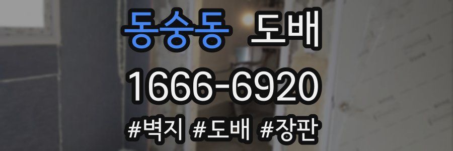 동숭동 도배