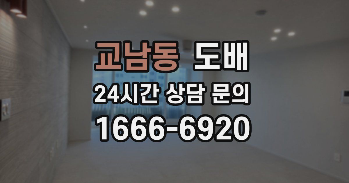 교남동 도배