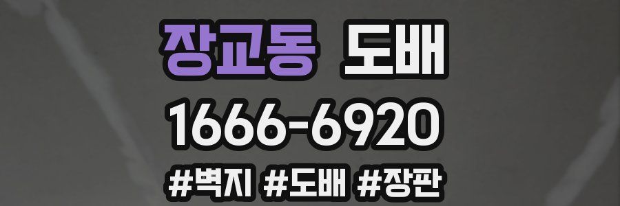 장교동 도배
