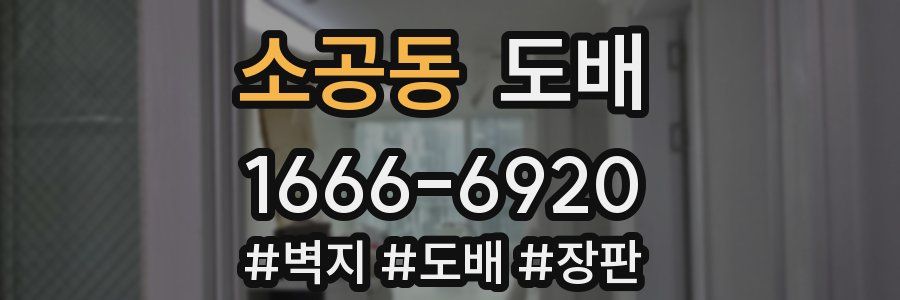소공동 도배