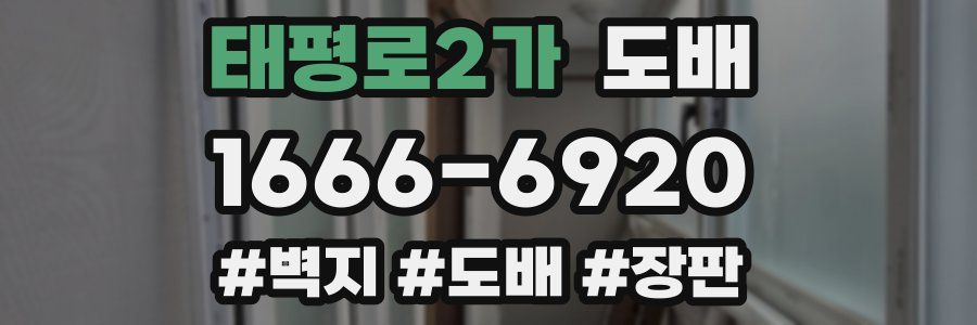 태평로2가 도배