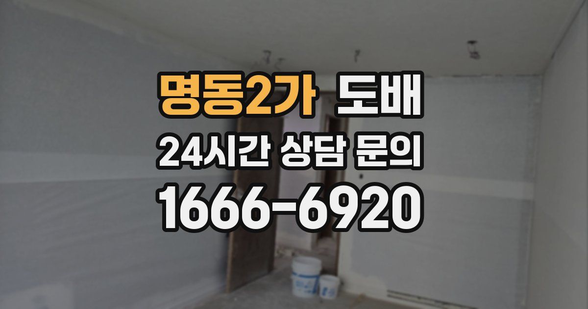 명동2가 도배