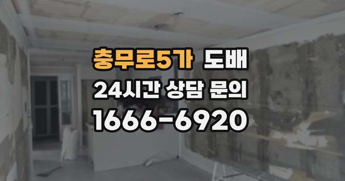 충무로5가 도배