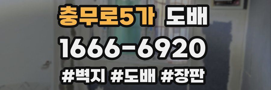 충무로5가 도배