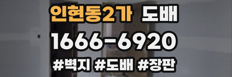 인현동2가 도배