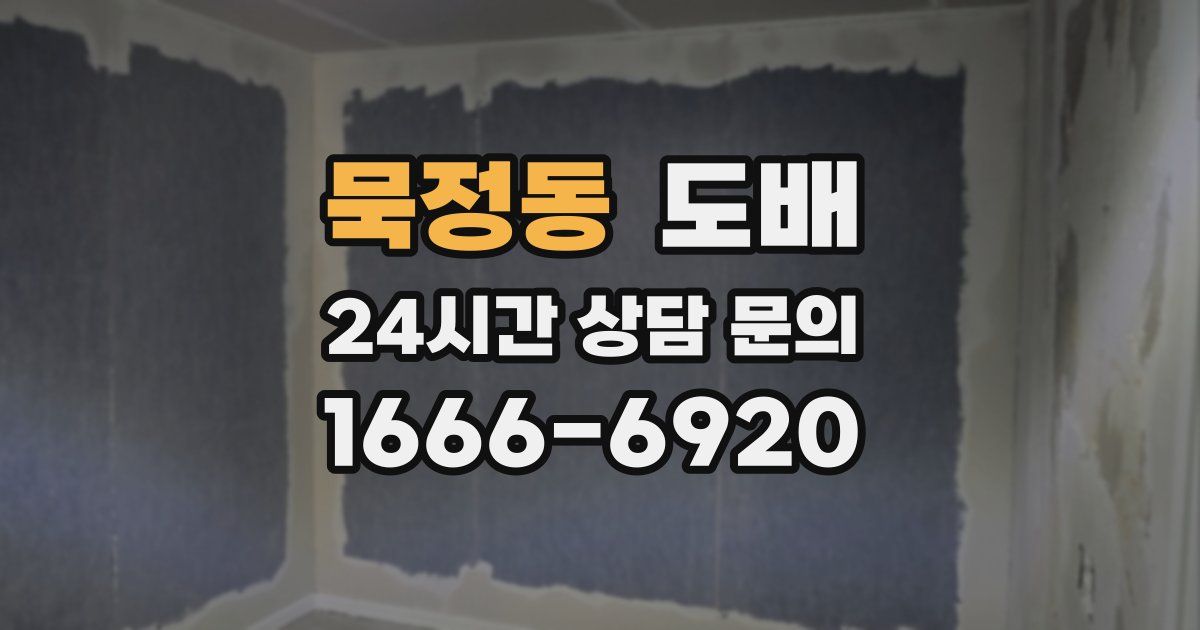 묵정동 도배